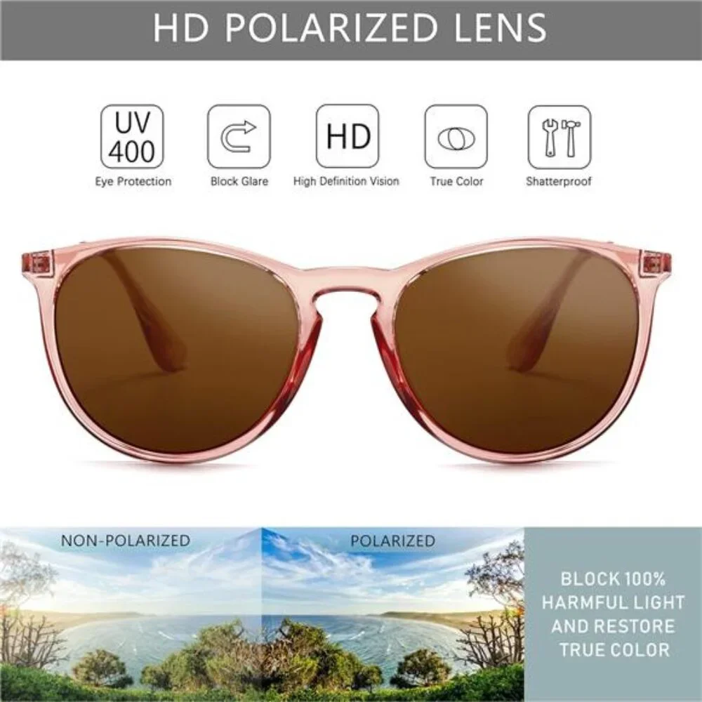 Women Summer Vintage Round Sunglasses for Men Classic Retro Designer Style‎